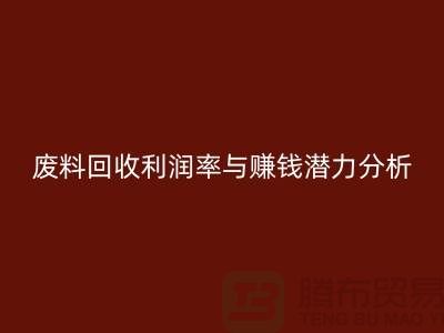 废料回收利润率与赚钱潜力分析