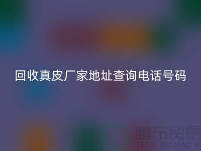 回收真皮厂家地址查询电话号码